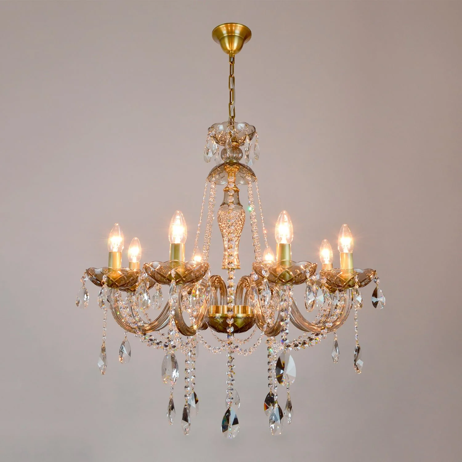 Luxury Grey crystal chandelier — WRANOVSKY - Bohemian Crystal